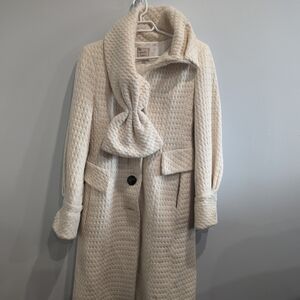 Nanette Lepore Mysterious Coat Ivory 4